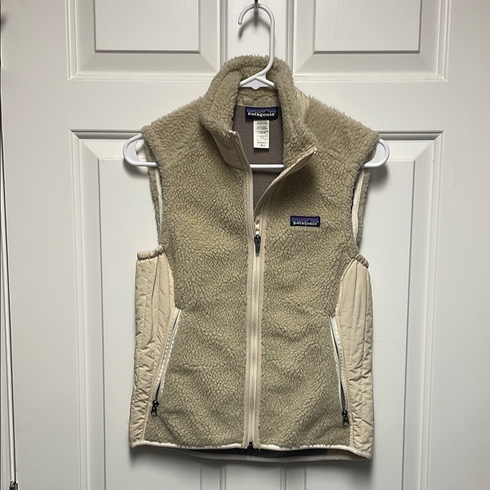 Patagonia Cream Fleece Vest